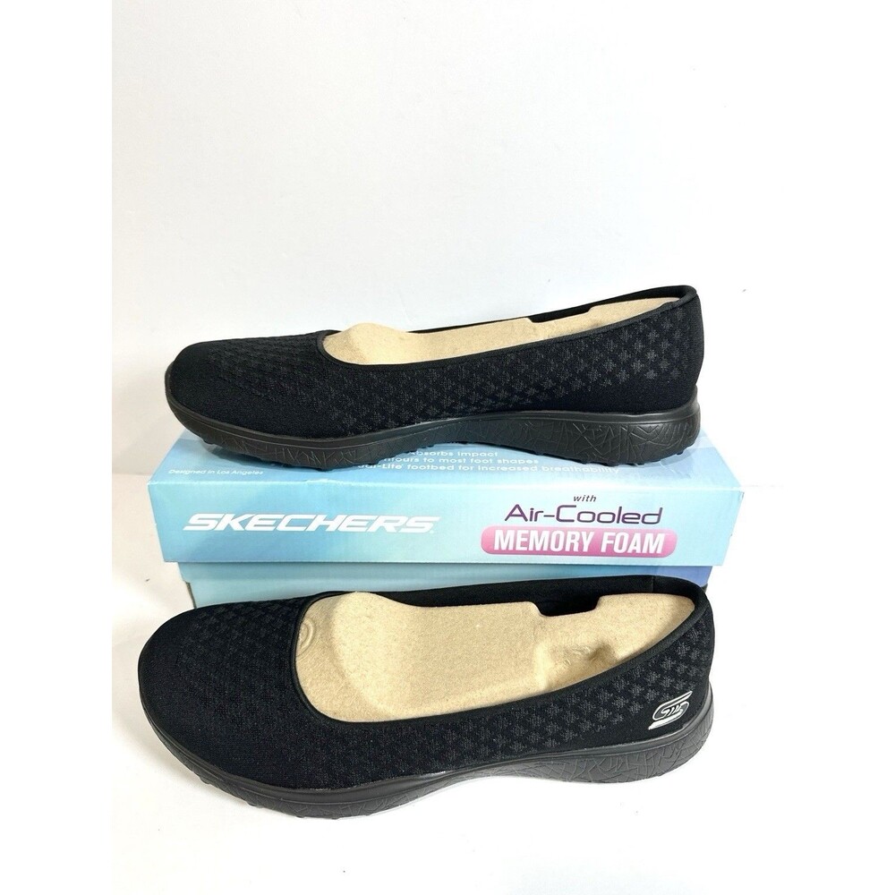 Skechers Air -Cooled Memory Foam Women's Microburst One-up Sneakers BlackSize 11